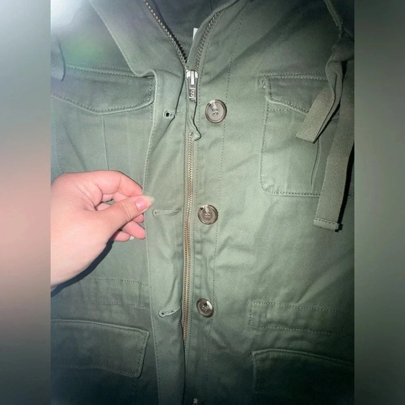 Talbots women’s Green safari jacket size extra small or XS spring lightweight - Picture 3 of 9